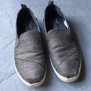 Toms Alpargata Deconstructed black slip-ons